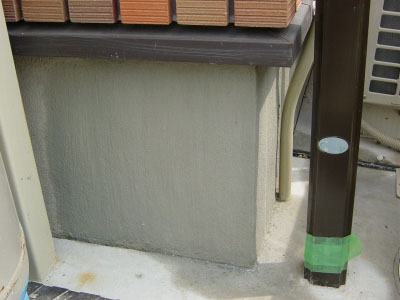 調色モルタルによる肌合わせ